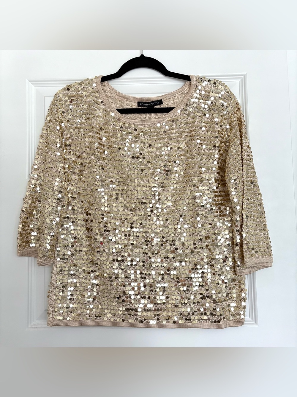 Boston Proper Sequin Top